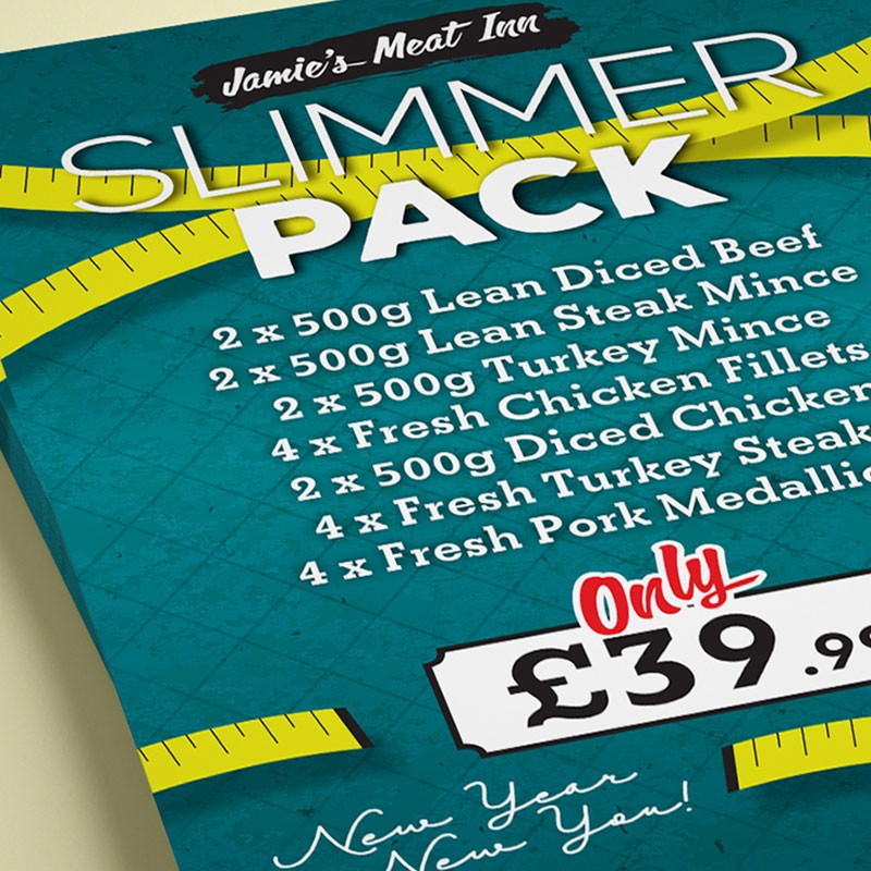 Jamie's Meat Inn, Graphic Design, Digital Print, Leaflets Flyers, Sudbury, Suffolk