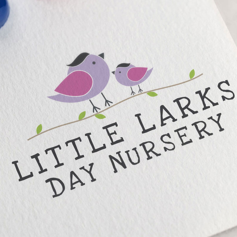 Little Larks Day Nursery Logo Design