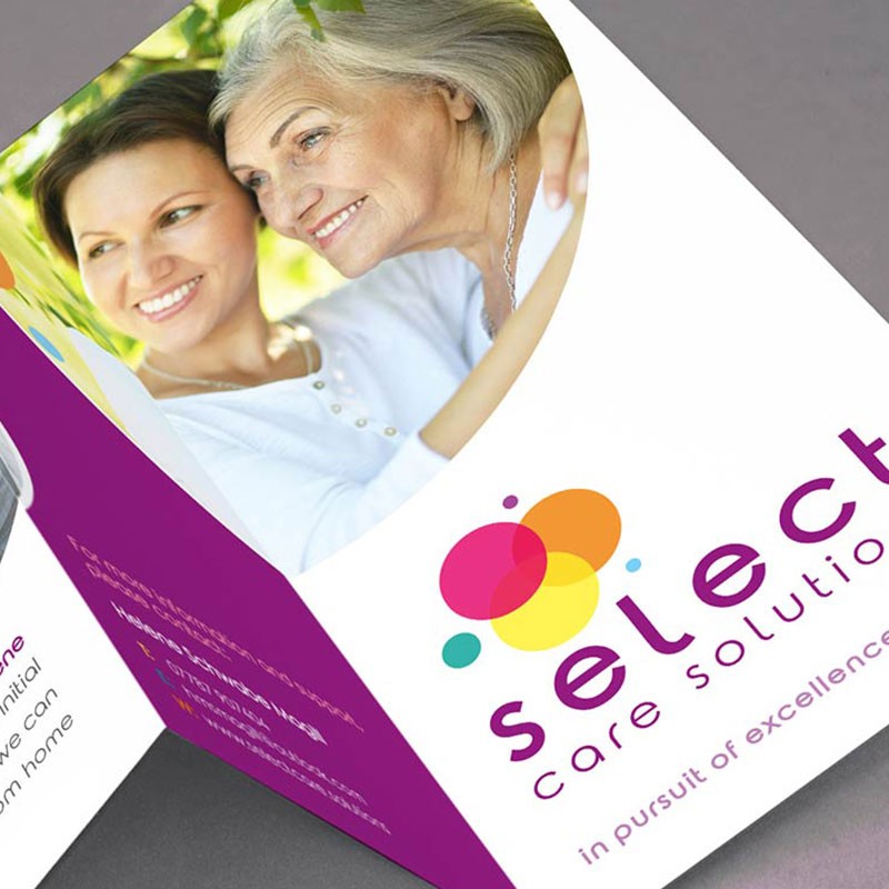 Select Care Solutions, Fold Out, Design and Print, Sudbury, Suffolk