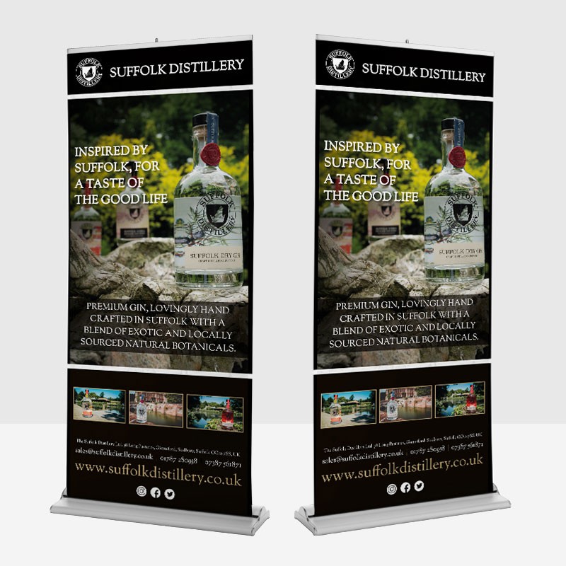 Suffolk Distillery, Large Format Prints, Pull-Up-Banners Sudbury, Suffolk