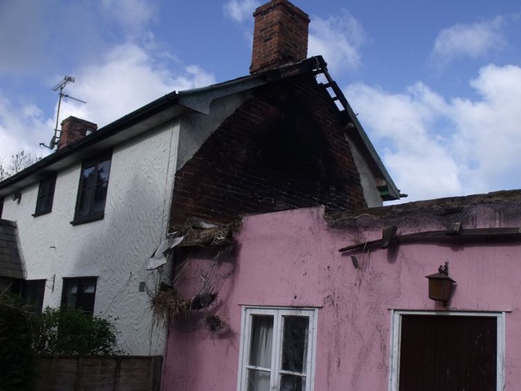Rebuilt rural cottage, following fire damage - Suffolk